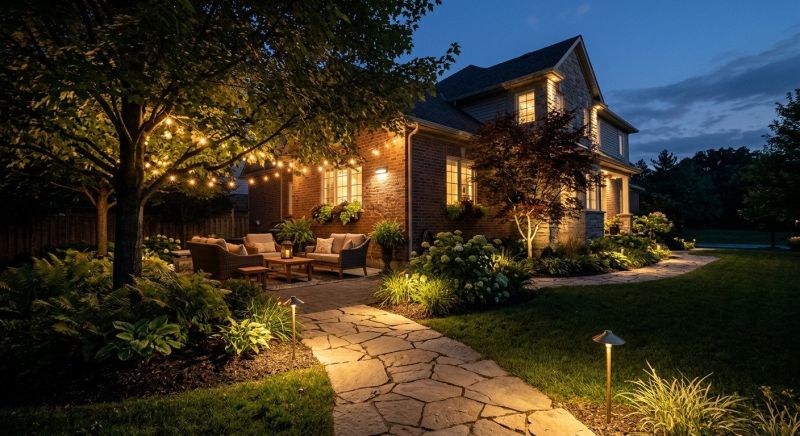 Garden Lighting Installation in Heber City, UT