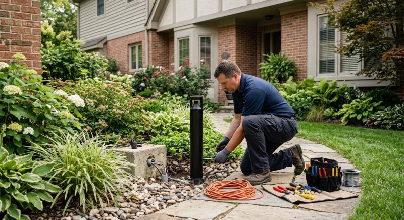 Pond Lighting Installation in Pasadena, CA