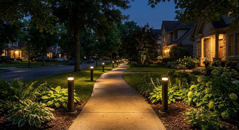 Sidewalk Lighting Installation in Kansas City, MO